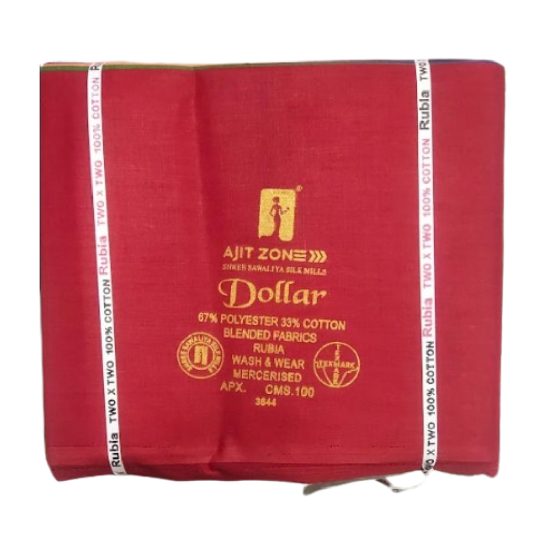 Ajit Zone Dollar Cotton Blouse Piece Bundle (50 Pcs) – Premium Rubia Fabric, Wash & Wear, Mercerised (1 Meter Cut Each)