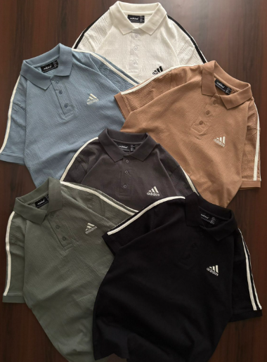 ADIDAS® OG Store Exclusive | Cotton Knitted Crush Lycra T-Shirt | 220–230 GSM | Front Embroidery | Sizes M–XXXL | MOQ 39 Pcs