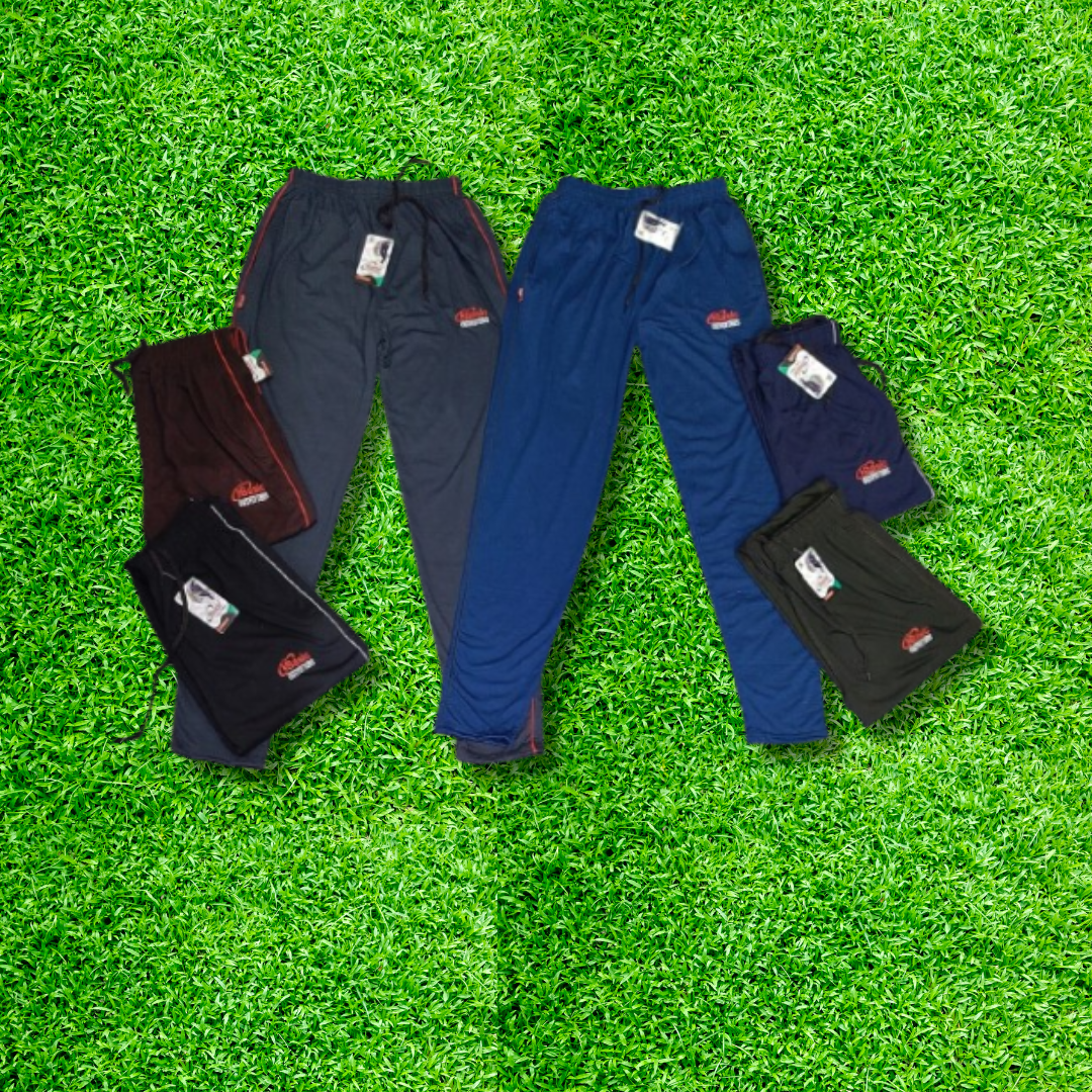 Track Pants with Contrast Side Piping | Elastic Waist & Adjustable Drawstring | Multiple Colors – Sizes M, L, XL | MOQ 40 Pcs set