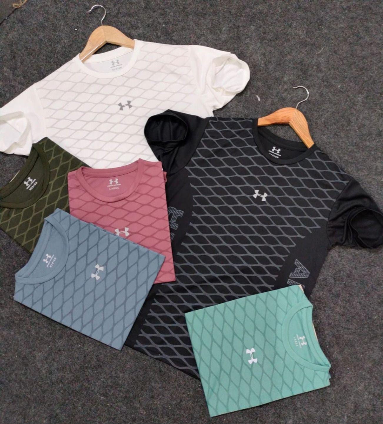 AAA+ Quality Premium Diamond-Pattern T-Shirts | 60 Pcs set | Mixed Colors & Sizes | Cotton Blend Comfort Wear